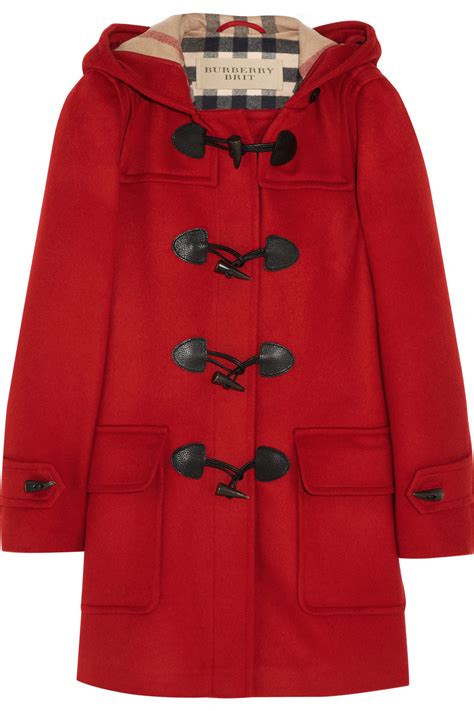 burberry red coat with hood|Burberry plaid wool coat women.